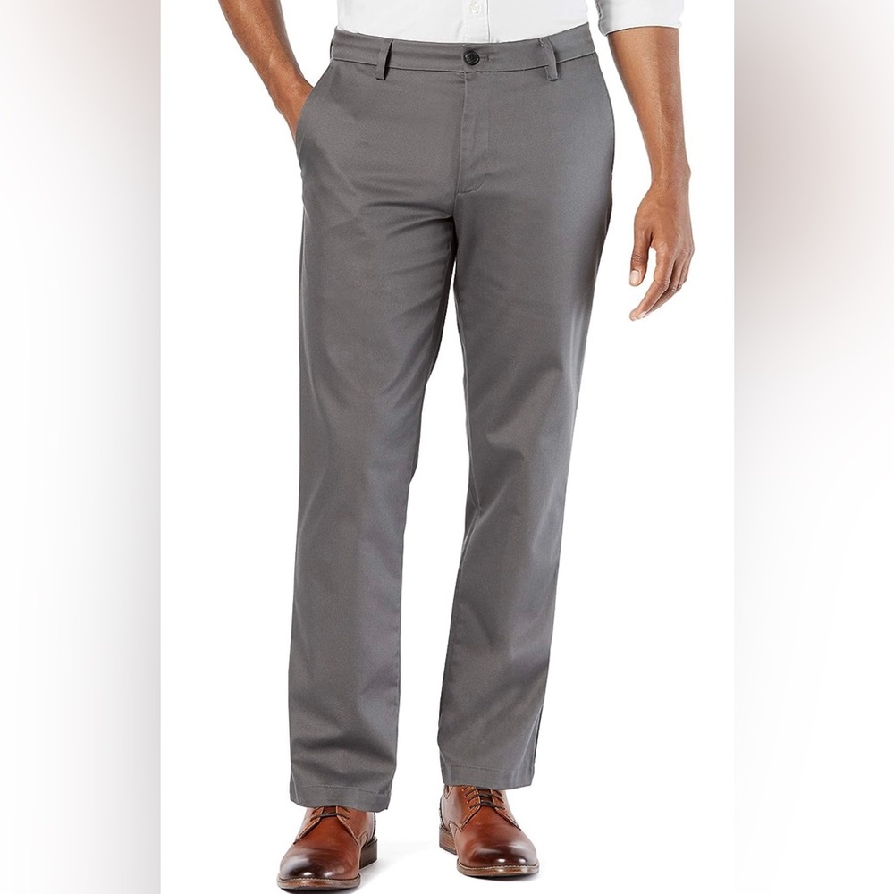Dockers Men's Straight Fit Signature Lux Cotton Stretch Khaki Pant, 42x30, NWT
